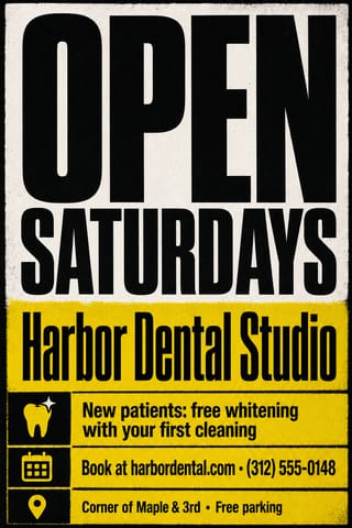Bold Brutalist — flyer