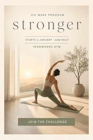Calm Light — flyer