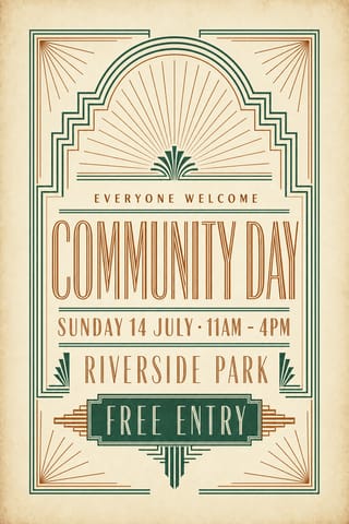 Civic Deco — flyer