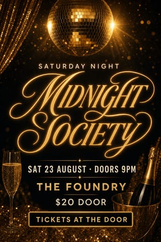 Gold Glitter — flyer