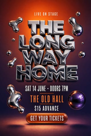 Liquid Chrome — flyer