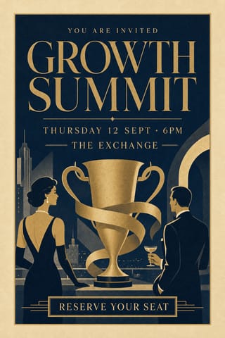 Midcentury Gala — flyer