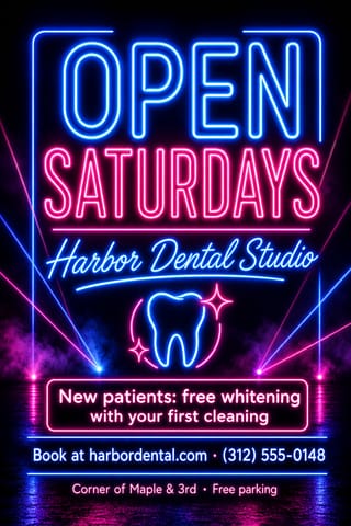 Neon Night — flyer