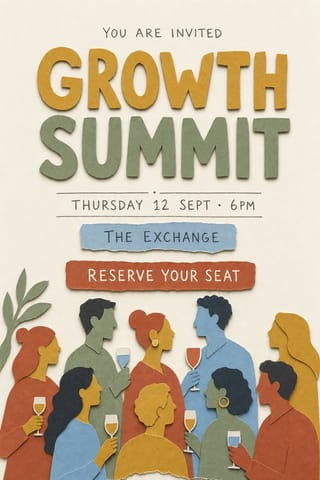 Paper Crowd — flyer