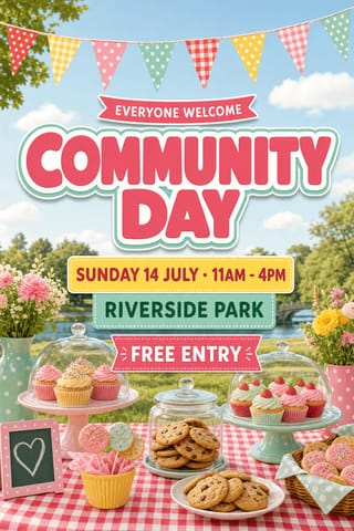 Picnic Bunting — flyer