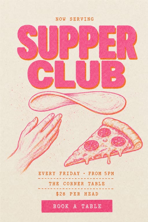 Pink Riso — Flyer