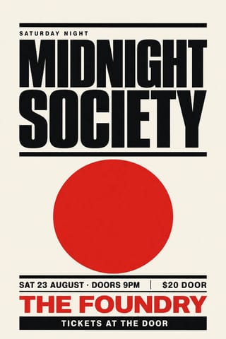 Red Dot Poster — flyer
