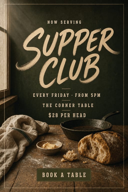 Rustic Brush — Flyer