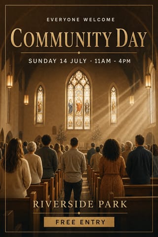 Sanctuary Glow — flyer