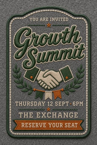 Stitched Patch — flyer