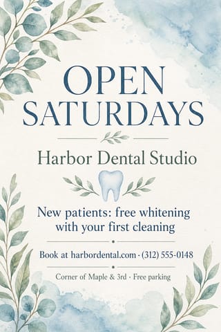 Soft Watercolour — flyer